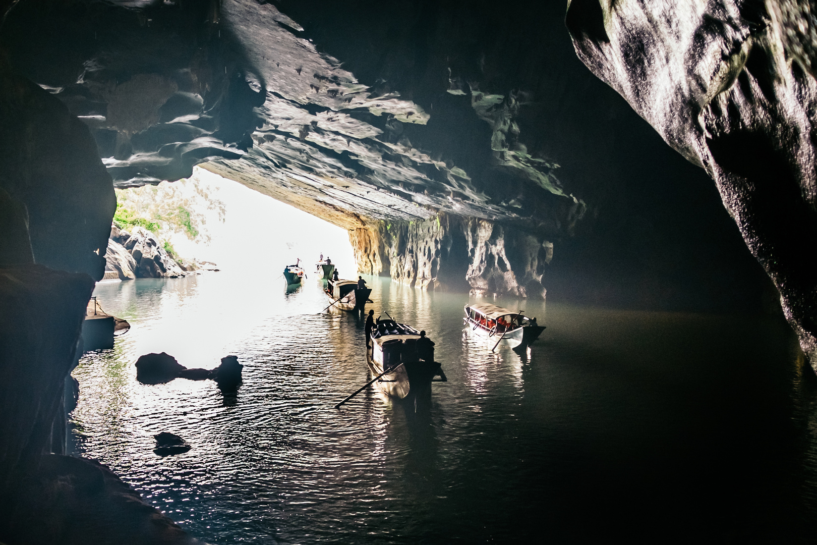 Leaving Phong Nha Cave