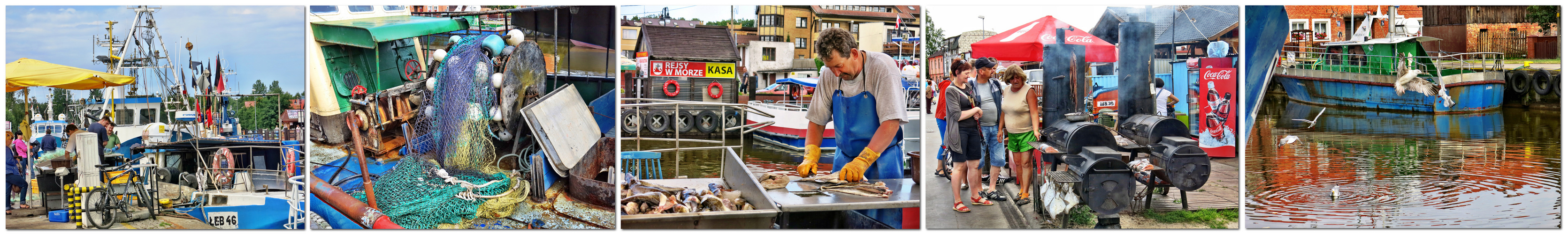 Leba, Polen - Hafen      - SCHIEBEFOTOS - !