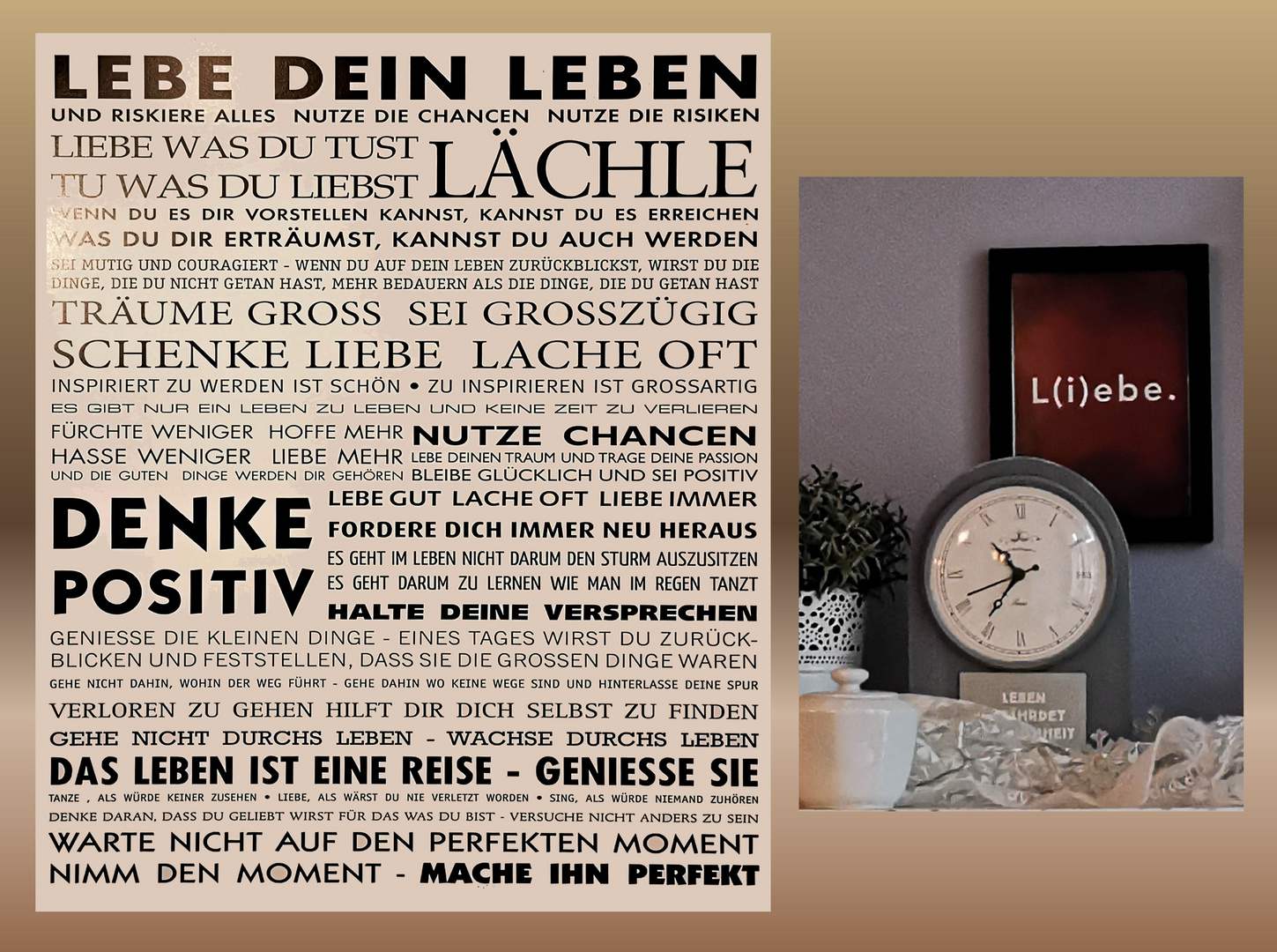 Lebe dein Leben - Lebe die Liebe