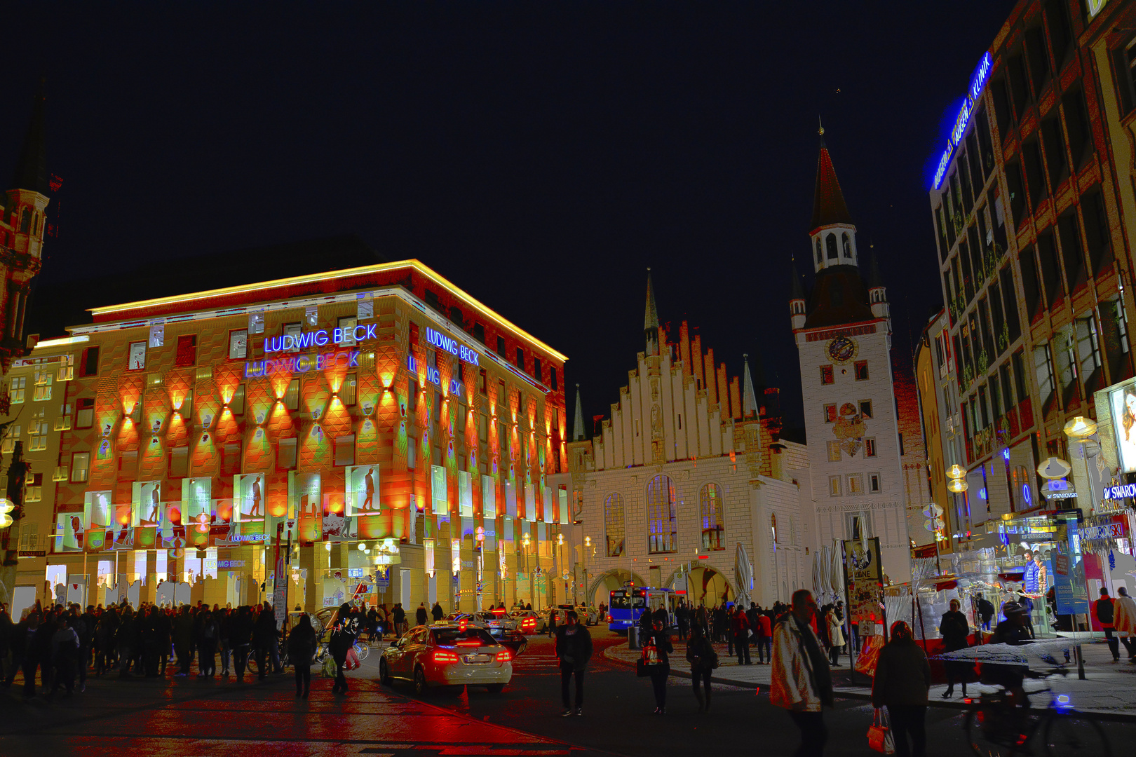 Leben am Münchener Marienplatz