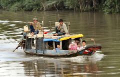 Leben auf dem Mekong