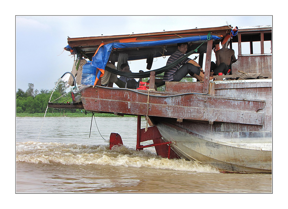 Leben auf dem Mekong