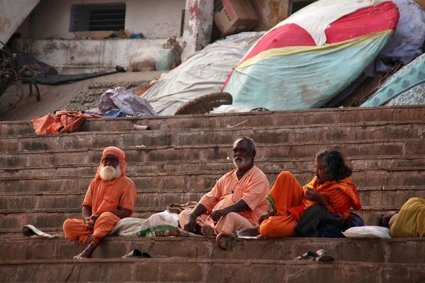 Leben auf den Stufen