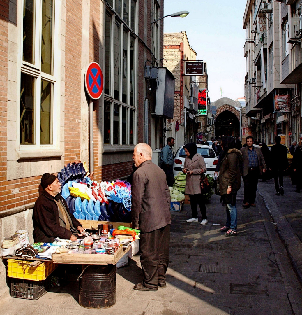 Leben in den Straßen von Täbris