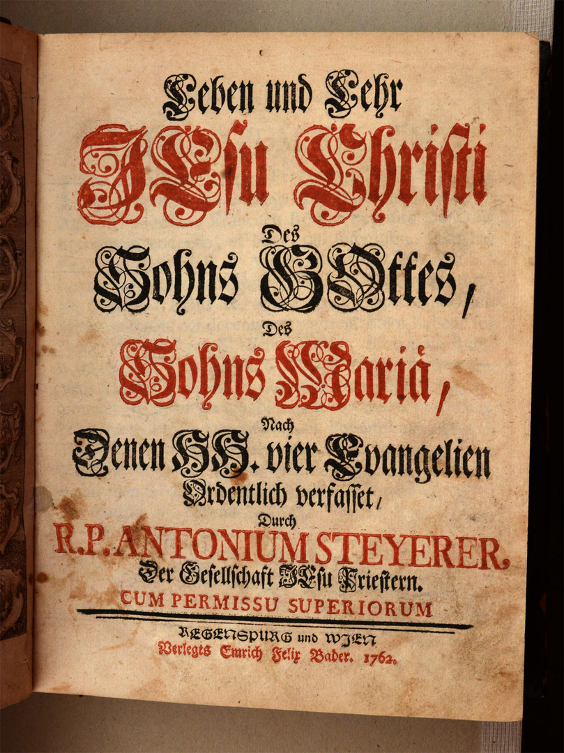 Leben und Lehr Jesu Christi  von 1762