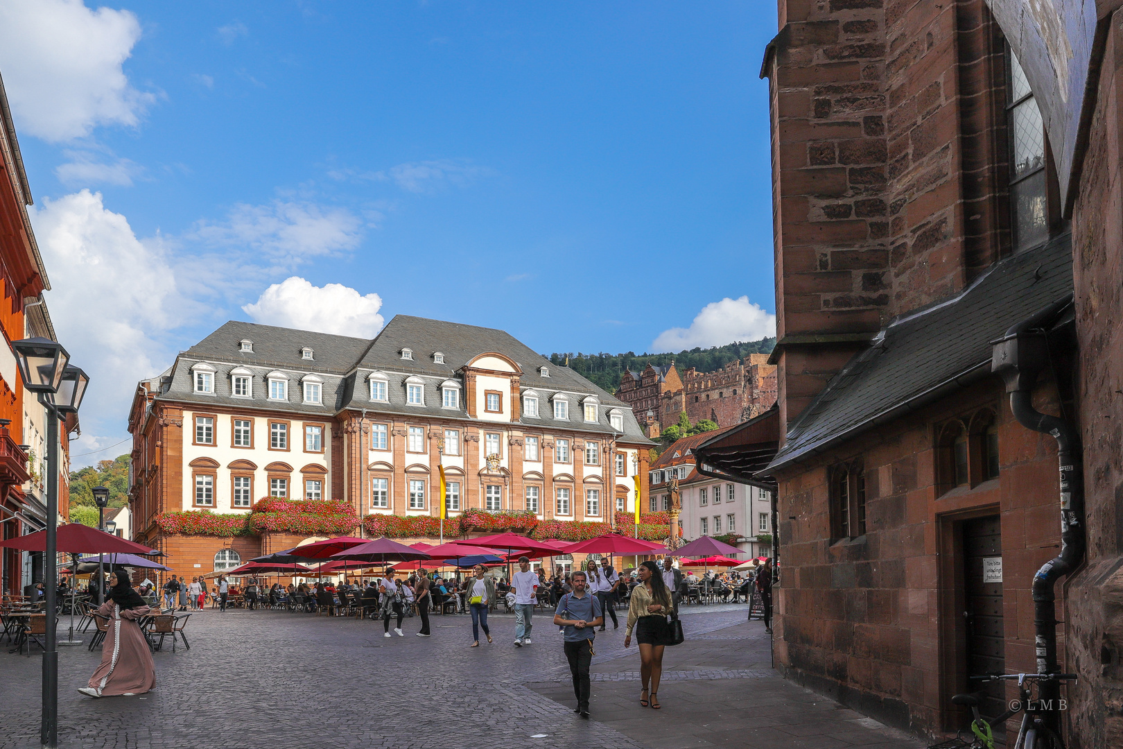 Lebendiger Heidelberger Marktplatz