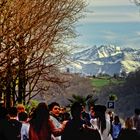 Lebendiges, junges PAU vor den Pyrénéen.