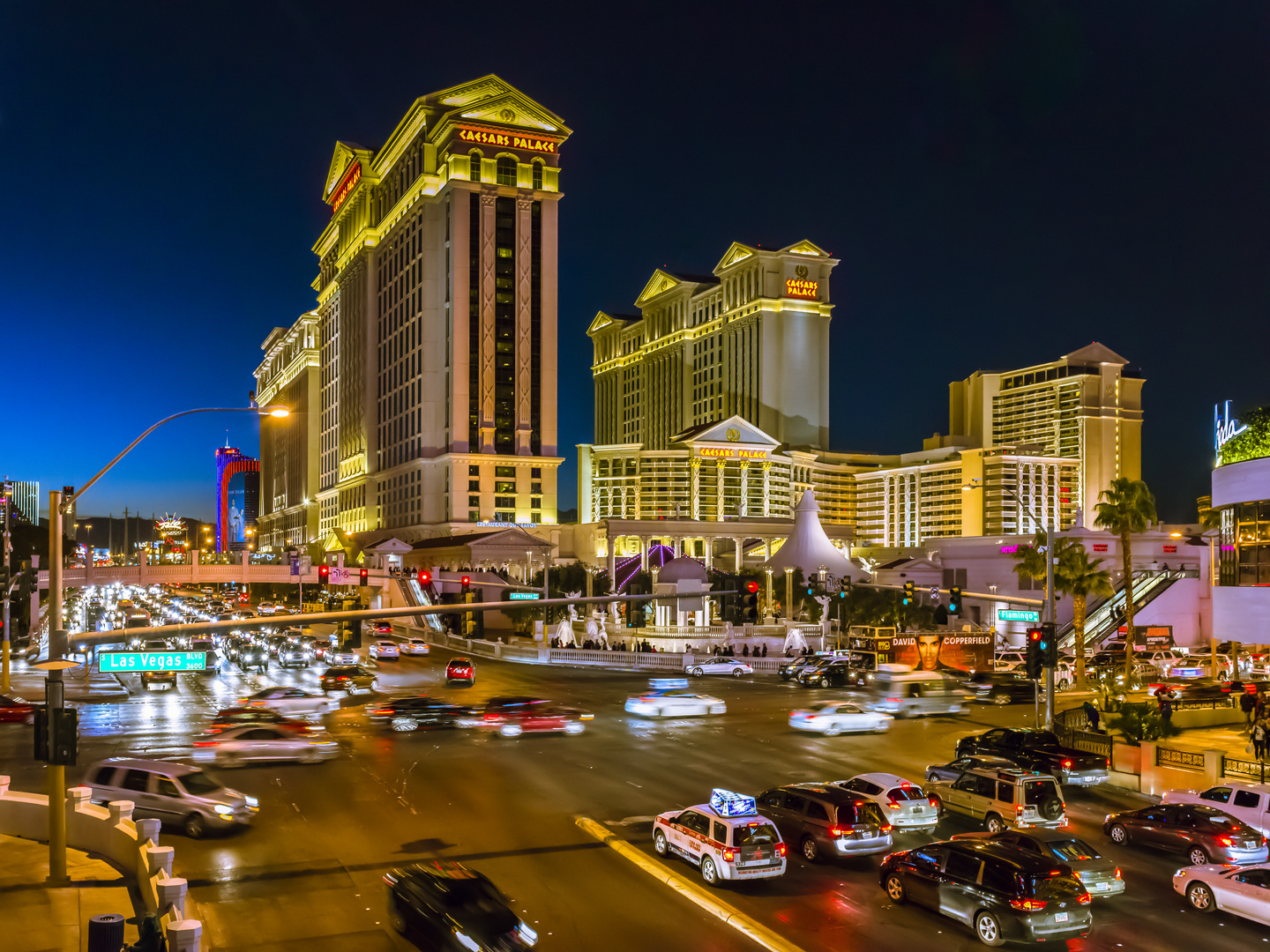 Lebendiges Las Vegas bei Nacht