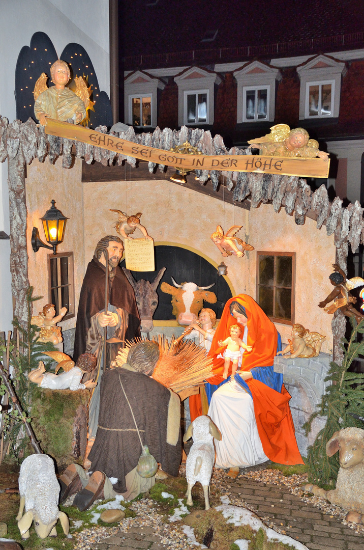 Lebensgroße Krippe, life-size crib,  belen de tamaño natural