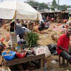 Lebensmittelmarkt in Douala (Kamerun)