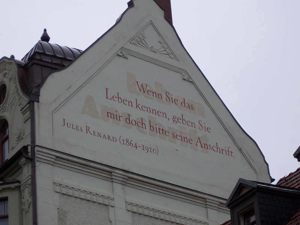 Lebensweisheit in Weimar 1