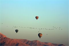 Lebhafter Flugverkehr....