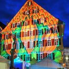 "Lebkuchenhaus" am Holzmarkt in Tübingen (Lichtinstallation)