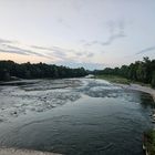 Lech bei Augsburg nach dem Staudamm 