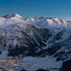 Lech-Zürs vom Kreigerhorn zur Blauen Stunde