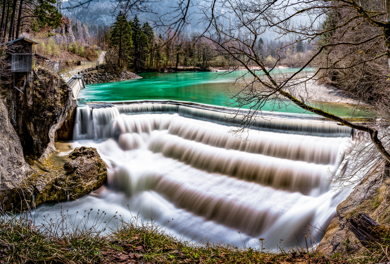 Lechfall bei Füssen im Allgäu