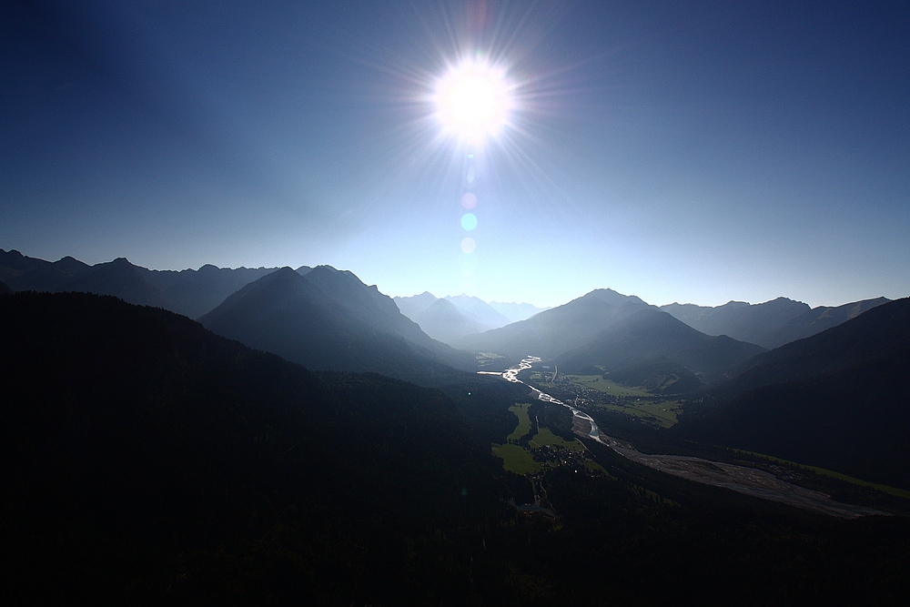 Lechtaler und Allgäuer Alpen  - aus der Luft aufgenommen