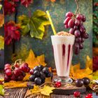Leckere Herbstmilchshakes