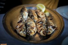 Leckere Sardinen im Restaurante Bombordo in Setubal