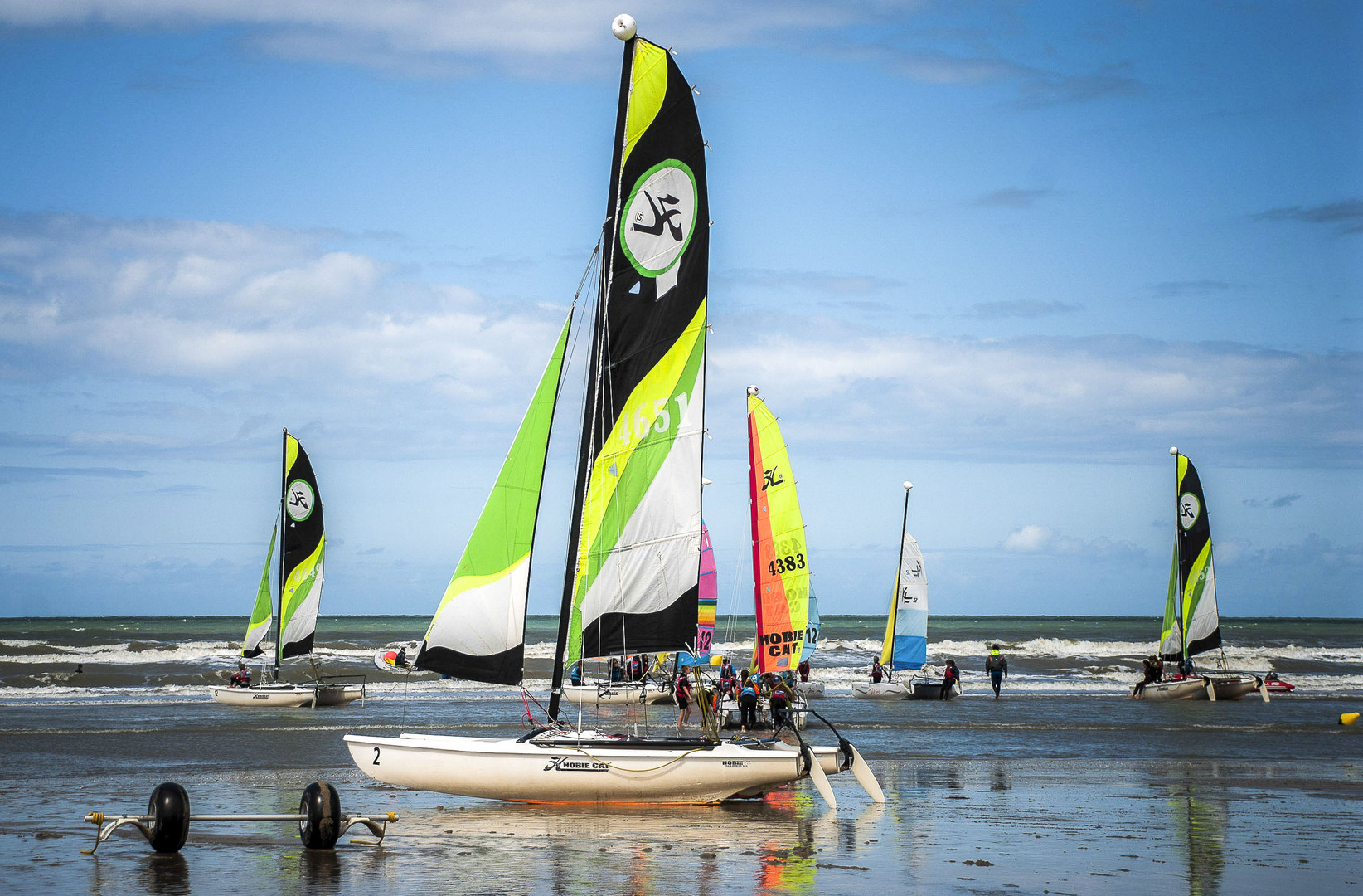 L'école de voile de Cabourg