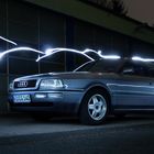 LED-Graffiti am Audi Coupe