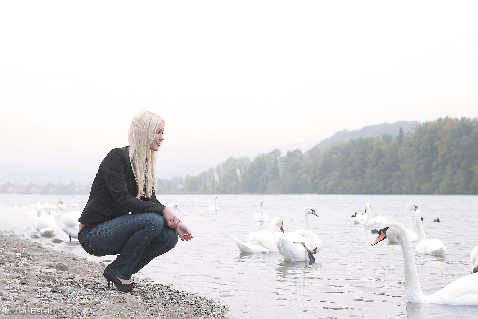 Leda & der Schwan Foto & Bild portrait, portrait frauen, outdoor