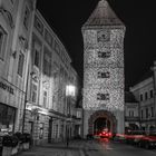 Ledererturm Wels in christmas-outfit