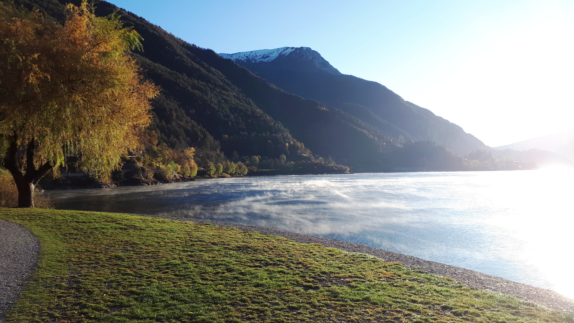 Ledrosee in Italien im Herbst