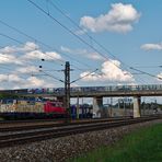 Leer-Güterzug mit "Windpocken" 111er