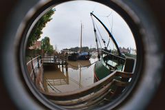 Leeraner Hafen mit Fisheye Objektiv