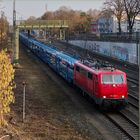 Leere Autotransport-Wagen