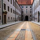 Leere Gassen in der Münchner Residenz