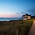 Leere Strandpromenade 