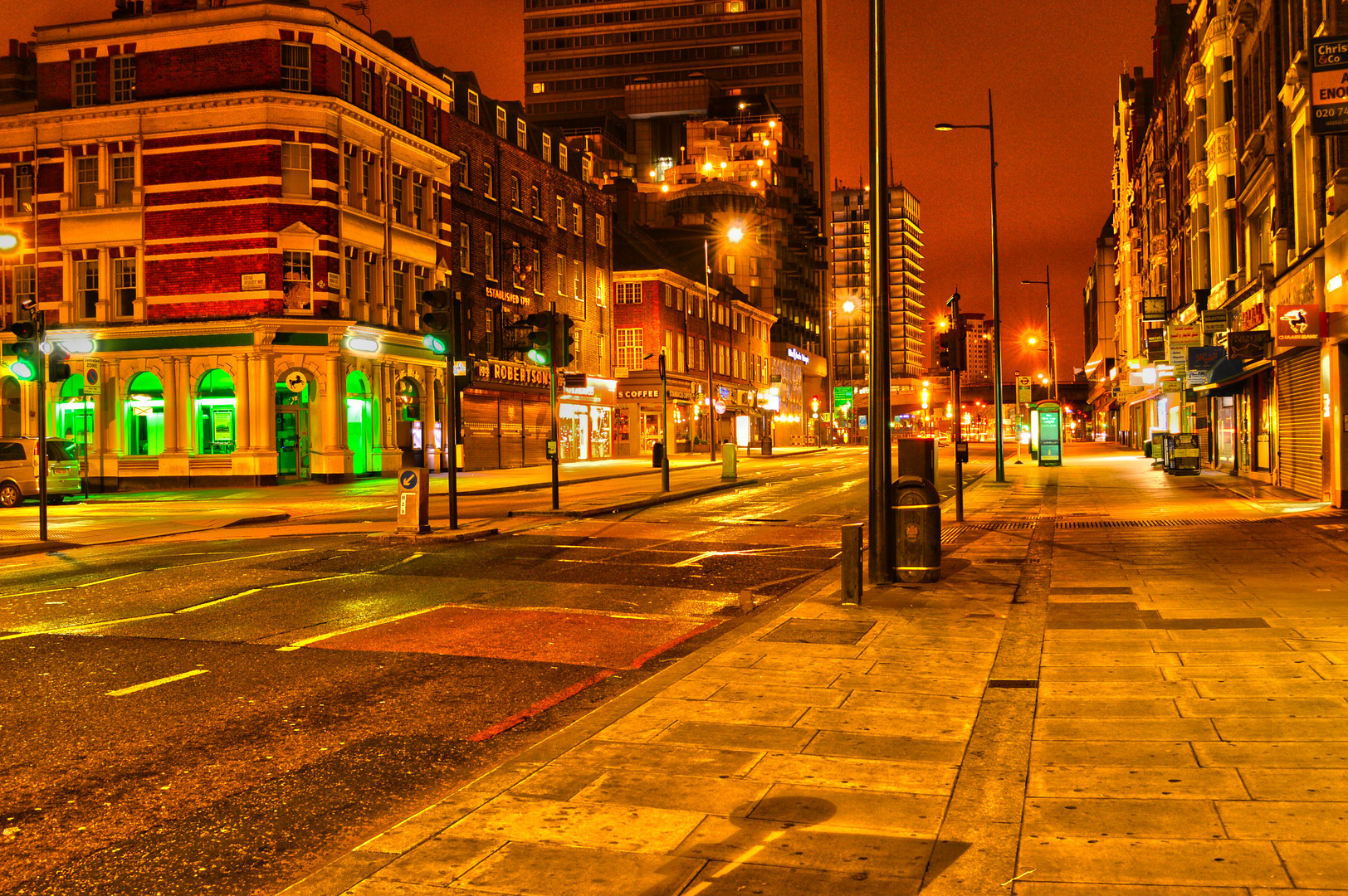 leere Straßen London