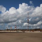 Leerer Sandstrand auf Borkum