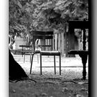 Leerer Stuhl im Park