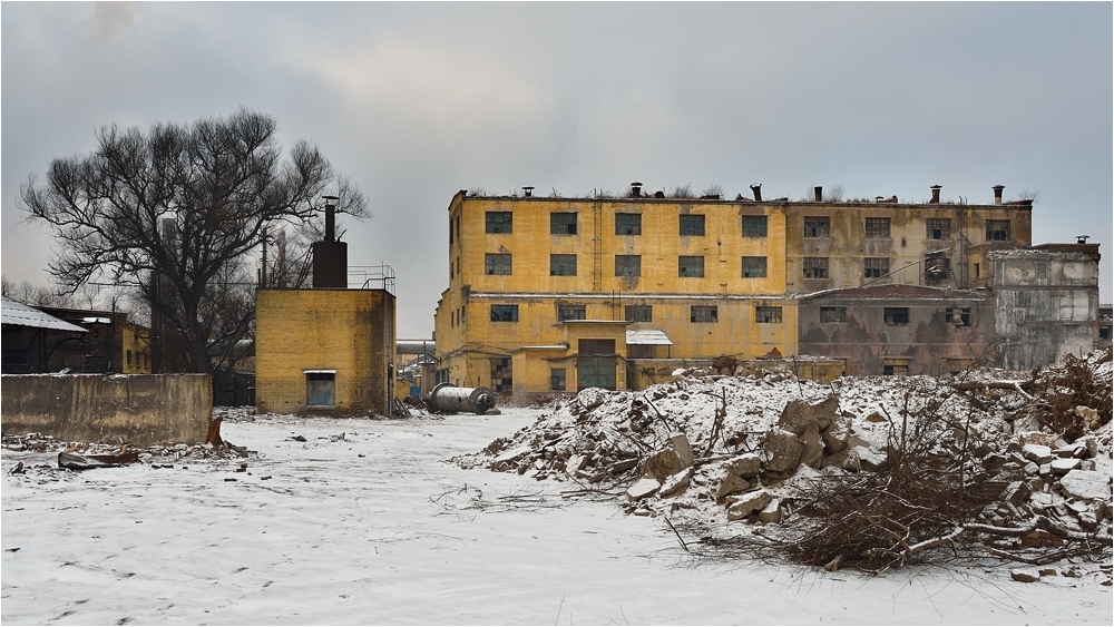 Leerstehendes Industriegebäude im Stahlwerk Fushun