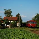 Leerzug im Abendlicht