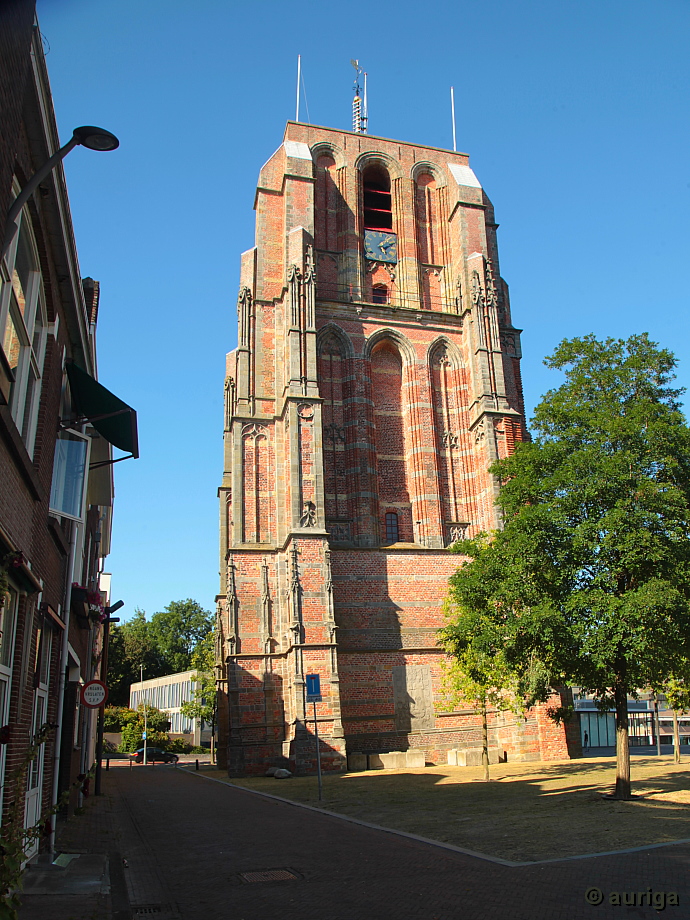 Leeuwarden: Der schiefe Turm "Oldehove"