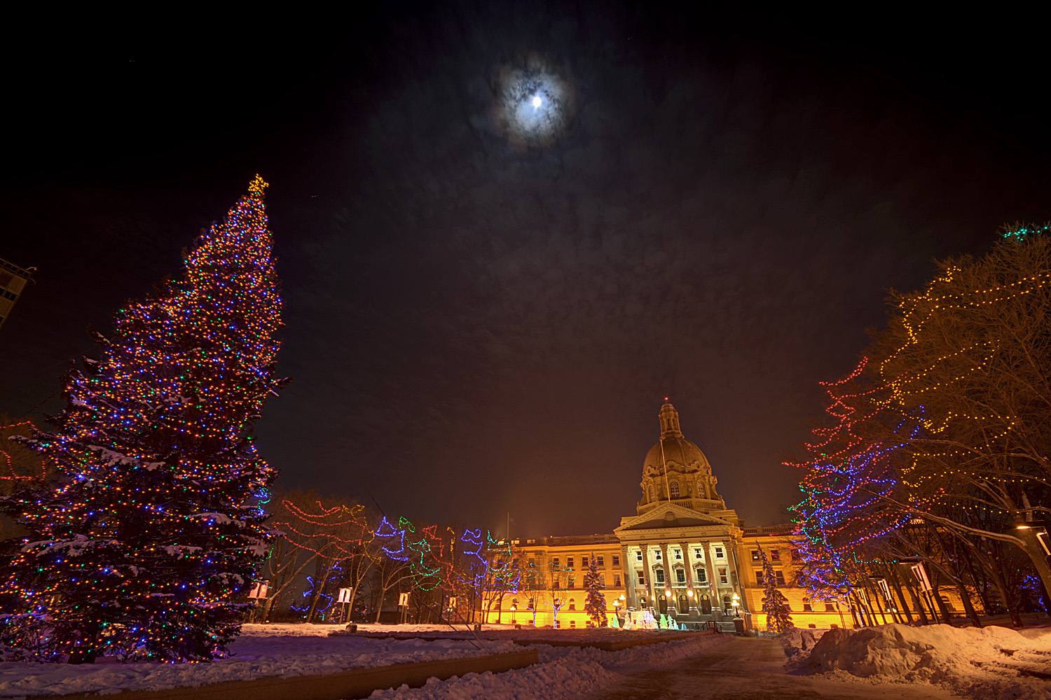 Legislature Building at Christmas