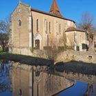 L’Eglise Saint-Laurent et son reflet dans l’Auzoue Fourcès
