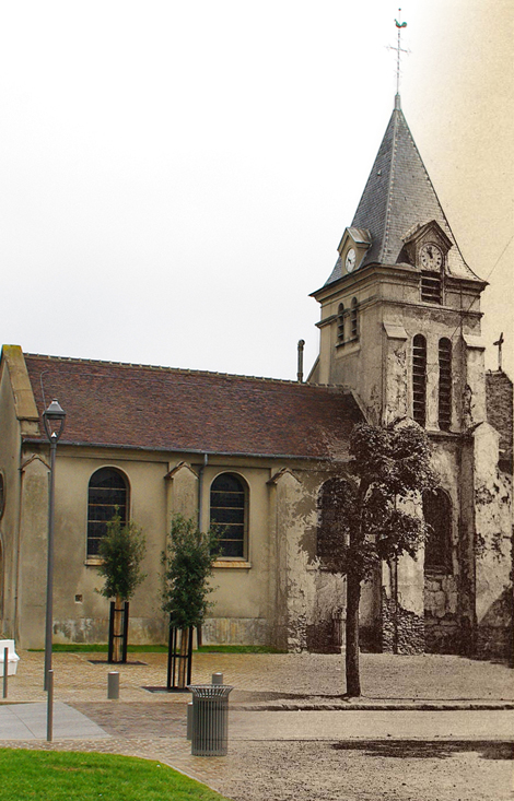 L'église Saint-Nicolas au Plessis-Bouchard...hier et aujourd'hui