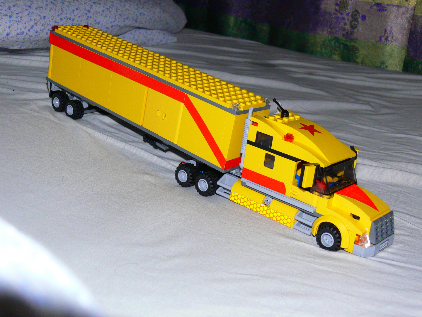 LEGO 3221 Gelber Sattelzug von oben