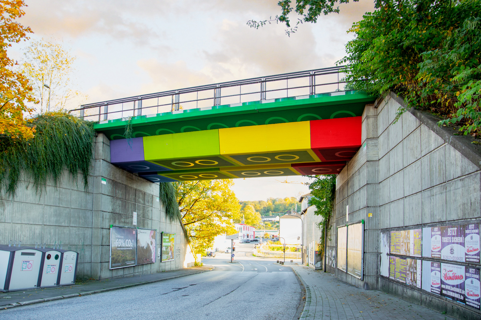 Lego-Brücke in Wuppertal