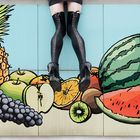 legs without girl, fruits