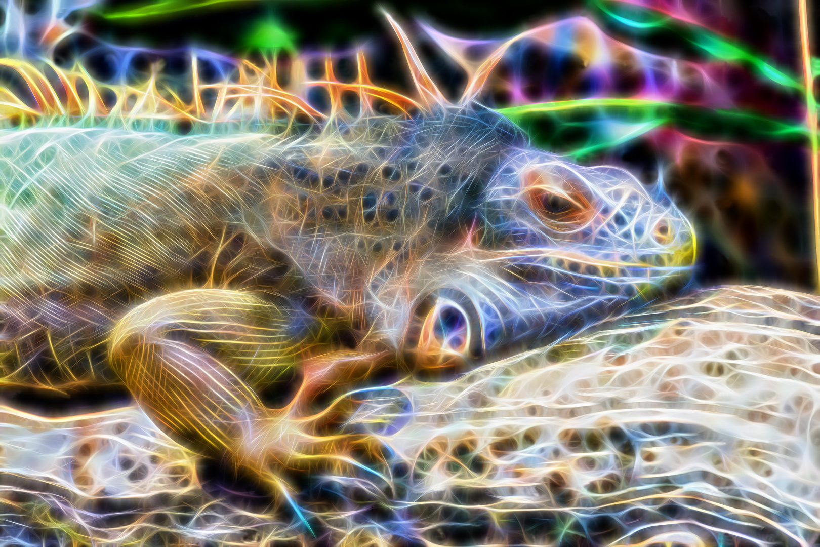 Leguan fractalisiert