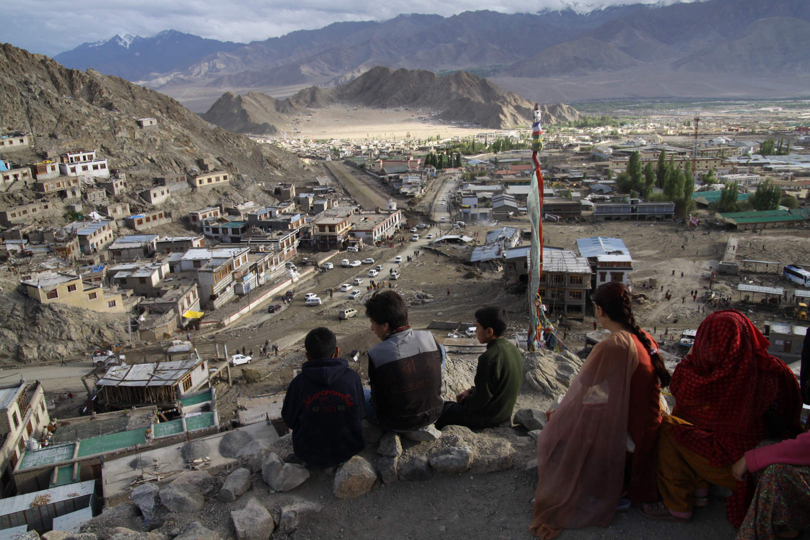 Leh: Watching the flood disaster from distance
