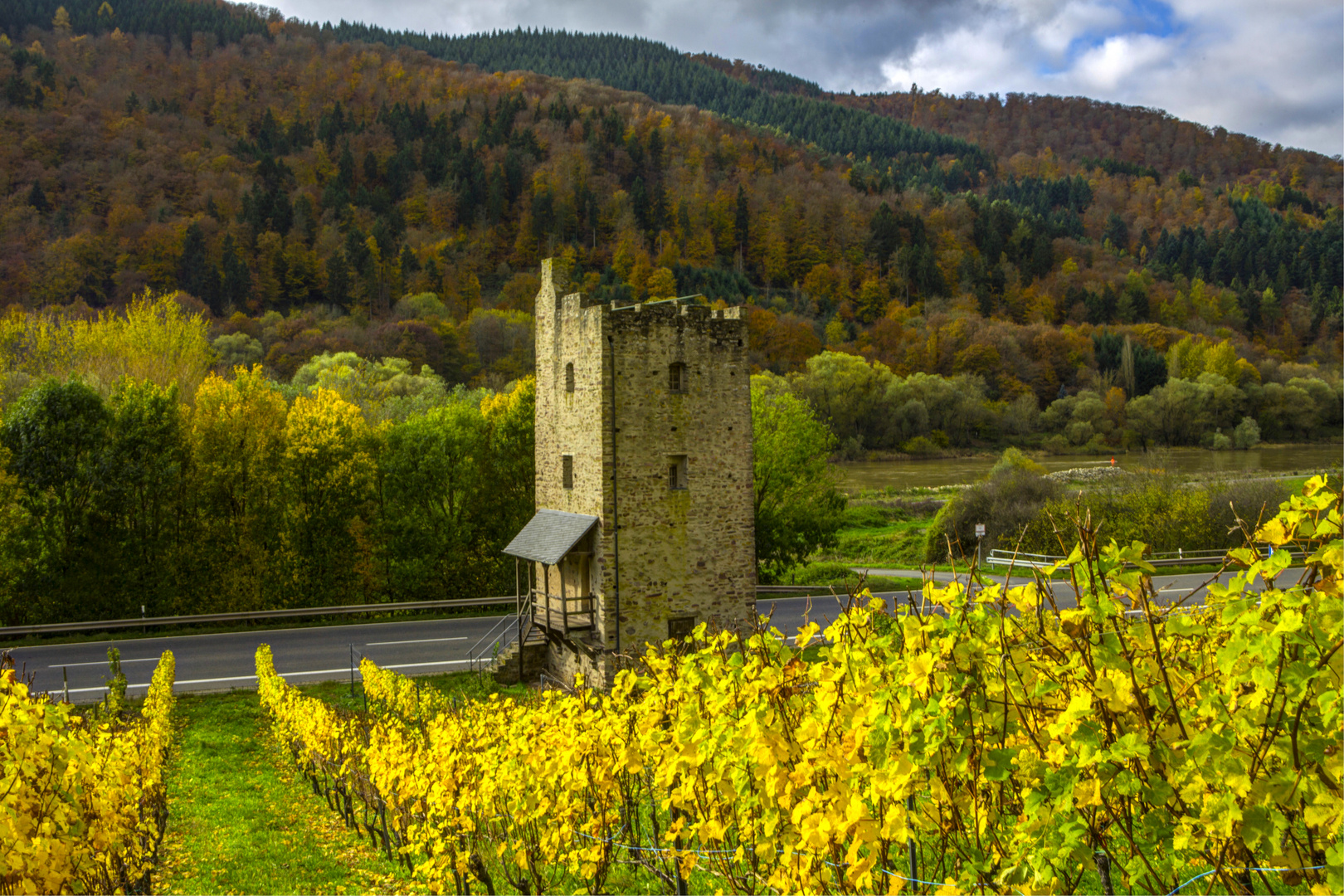 Lehmer Turm im Herbst