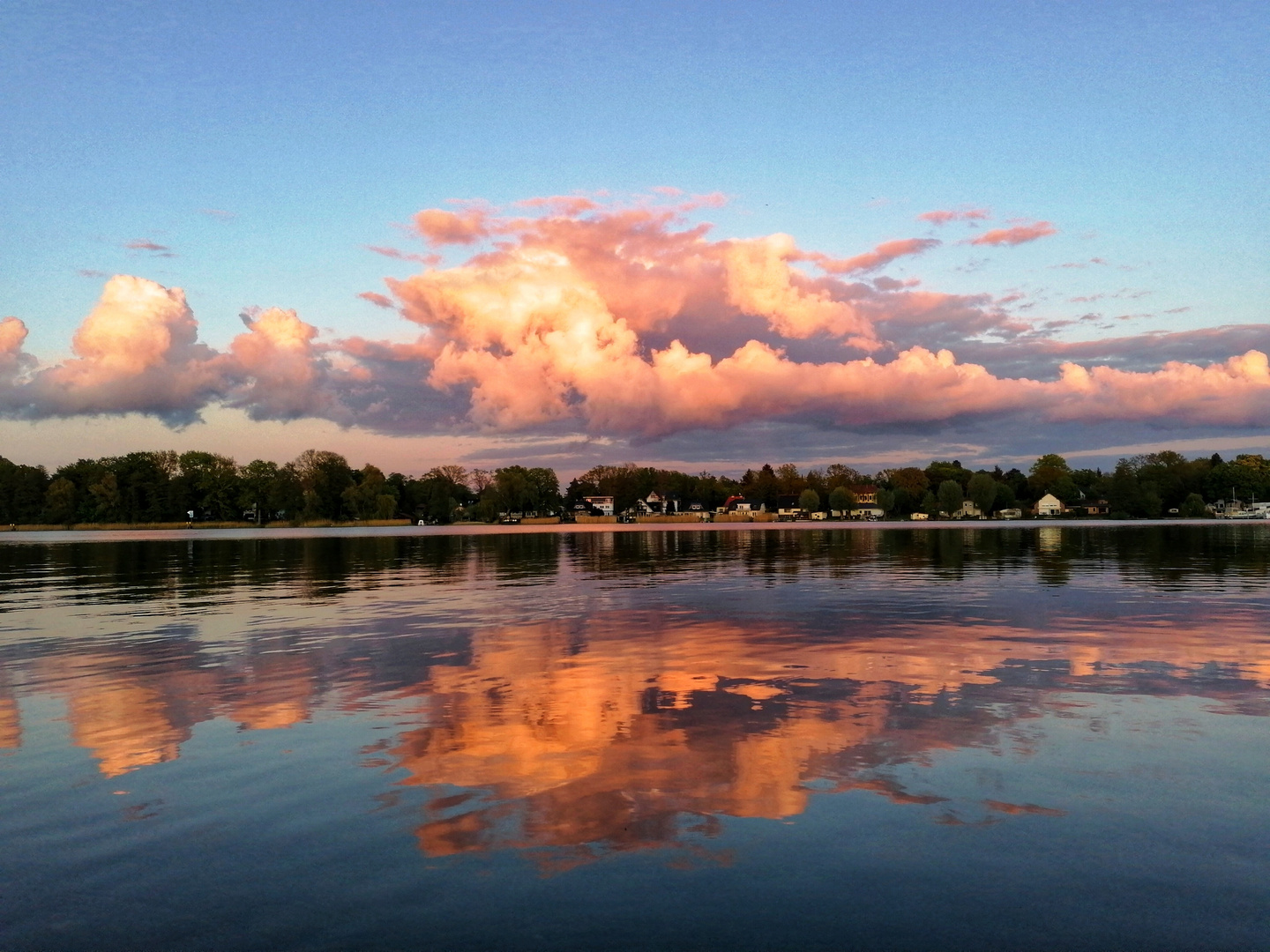 Lehnitzsee im Abendlicht