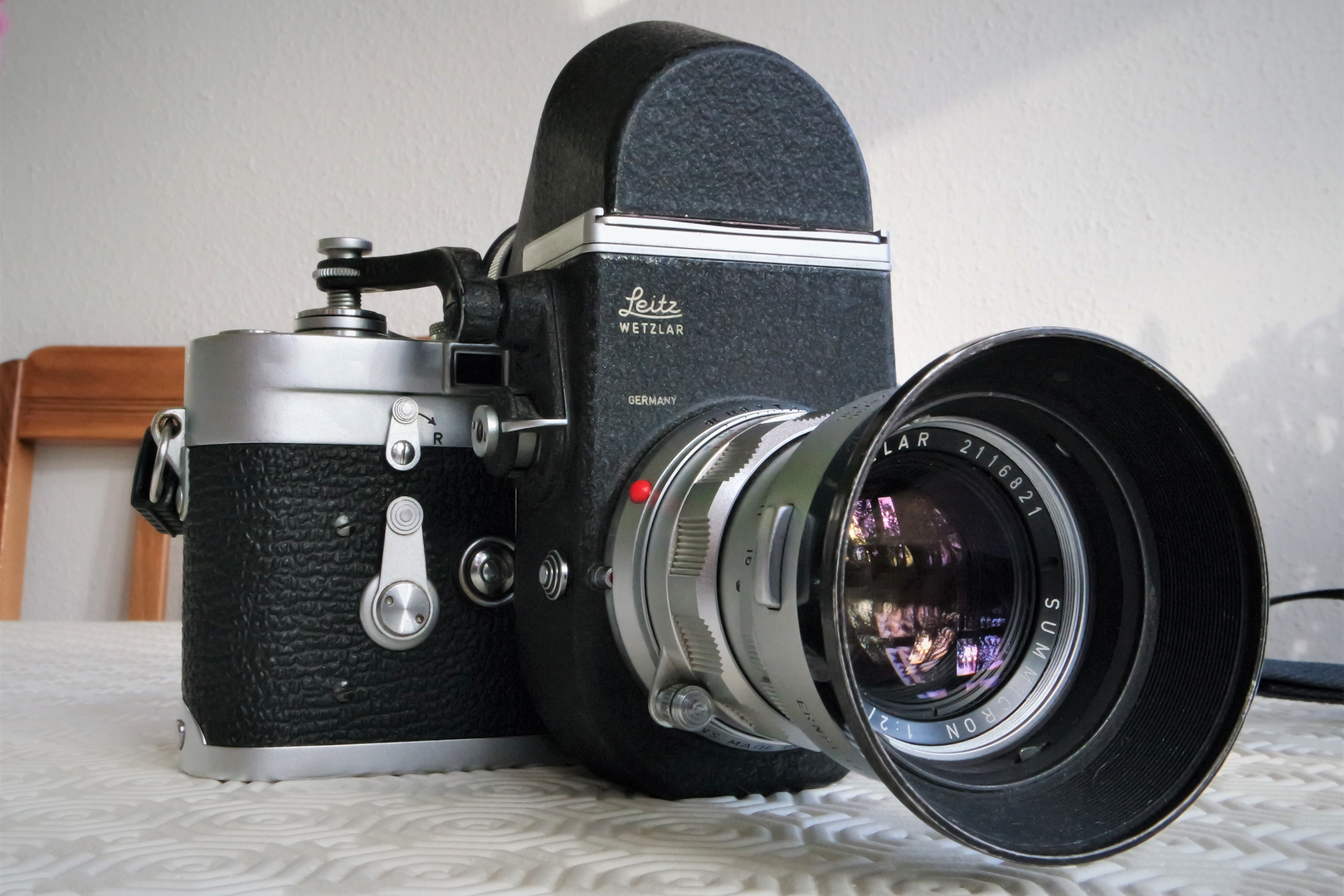 Leica M3 mit Visoflex II und M-Summicron 2,0/50mm